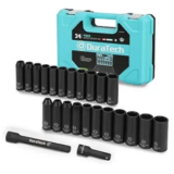 Duratech 24-Piece 1/2″ Drive Deep Impact Socket Set with Extension Bars – $27 (50% Off)
