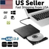 USB 3.0 External CD/DVD RW Drive Writer Burner for Apple & PC – $12.49
