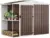 DWVO 8′ x 4′ Outdoor Weatherproof Storage Shed for $200