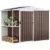 DWVO 8 x 4ft Outdoor Storage Shed with Rack for $199.99