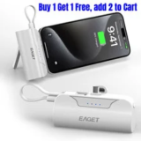 Eaget 5000mAh Ultra Slim Portable Charger – $13.99