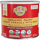 Earth’s Best Organic Baby Formula 21oz for Infants 0-12 Months – $22.74