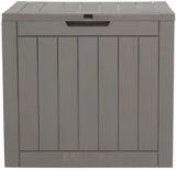 East Oak 31-Gallon Deck Box in Grey for $30