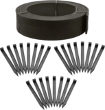 Easyflex 480″ x 4″ Composite Landscape Edging Kit in Black for $22.40