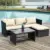 Ebern Designs 3-Piece Rattan Patio Conversation Sofa Seating Group with Cushions – $209.99 ($349.99 Value)