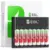 8-Pack EBL 3000mAh Ni-MH AA Rechargeable Batteries with Charger for $18