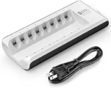 EBL 8-Bay Smart Battery Charger for AA/AAA Batteries – $12.99
