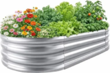Eclaron Galvanized 4′ x 2′ x 1′ Raised Garden Bed – $17.98 ($28.99 Original)