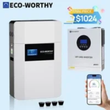 ECO-WORTHY 48V 100Ah Lithium Battery with 5KW Off-Grid Inverter for $1023.99