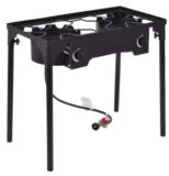 Ecooso 150,000 BTU Double Burner Outdoor Stove BBQ Grill for $110, 60% Off $110.00