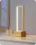 EDISHINE LED Wooden Bedside Table Lamp for $13