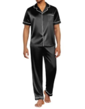 Ekouaer Men’s 2-Piece Satin Pajama Set – $13.99 ($32.99 Original)
