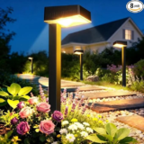 Eleclink IP65 Waterproof Solar Pathway Lights (8-Pack) for $27.49
