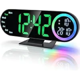 Electime Digital Alarm Clock with 16-Color Night Light for $12.49