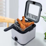 Stainless Steel Electric Deep Fryer with Basket – Now $40.95
