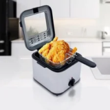 Stainless Steel Electric Deep Fryer with Basket – 2.5L Capacity for $43.10