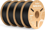 4-Pack 1KG ELEGOO Rapid PETG 3D Printer Filament (Black) – $40