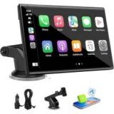 Eljbelg CA701 7″ Carplay Screen with Wireless Apple Carplay & Android Auto for $29.75