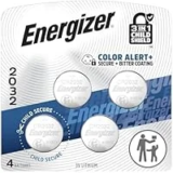 4-Pack Energizer 2032 Lithium Coin Batteries for $3.36