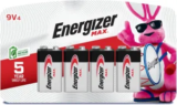 4-Pack Energizer MAX 9V Batteries for $6.57