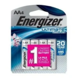 Energizer Ultimate Lithium AA Batteries – 4 Count for $10.39