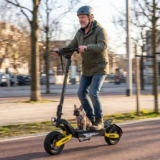 EOEOTWO 30MPH Electric Scooter for Adults – 25 Miles Range, Fat Tire, UL Certified – $479.00 ($958.00 Off)