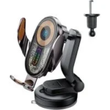 Essager 15W Wireless Car Charger with Suction Mount and USB-C Cable for $10.49