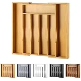 Expandable Bamboo Silverware Organizer for $13.99