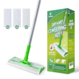 Eyliden 360 Swivel Sweeper Mop with 36 Disposable Cloths for $11