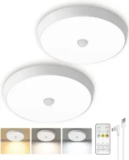 2-Pack EZVALO 10000mAh Motion Sensor Dimmable Lights w/ Remote – $21