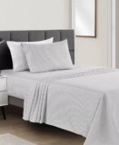 Fairfield Square Collection Microfiber Printed 4-Piece Sheet Set for $17.99