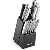 Farberware 15-Piece Kitchen Knife Set with Stainless Steel Blades for $21.69