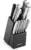 15-Piece Farberware Stainless Steel Knife Set with Wooden Block for $22
