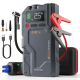 Featou 5500A Peak Portable Jump Starter and 150 PSI Tire Inflator for $36