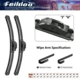 Feildoo 22-Inch All-Season Windshield Wiper Blades 2-Pack for $13.99
