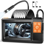 Ferdiiz 1080p Dual-Lens Borescope Camera with 8 LED Lights for $12