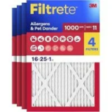 Filtrete Allergens & Pet Dander Air Filter 4-Pack for $23.49