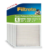 Filtrete MPR 700 MERV 8 AC Furnace Air Filter 6-Pack for $23.55