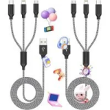 Firsting 3-in-1 4ft Multi Charging Cable (2-Pack) for $4.94