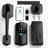 Firstriver WiFi Smart Front Door Lock with Handle for $69.99