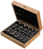 16-Piece Fisch Wave Cutter Forstner Bit Set in Wooden Box for $192