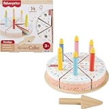Fisher-Price 14-Piece Wooden Pretend Play Cake Set for $12.80