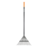 Fiskars 62″ Metal Tine Leaf Rake with Fiberglass Handle for $21.97