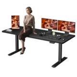 FitStand 79″ x 31″ Dual Motor Standing Desk (Black) – $225 ($45 Off)