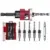 Fkufku 5-Piece Countersink Drill Bit Set with HSS M2 Tapered Bits $16