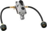 Flame King 2-Stage Auto Propane Gas Regulator with Two 12″ Pigtails for $37