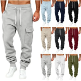 High Waisted Fleece Cargo Sweatpants for $12.99