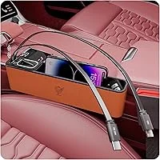 FlexTurtle Car Seat Gap Filler Organizer with 69W Car Charger for $14.99