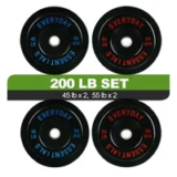 FlexWave 200LB Olympic Bumper Plate Set for $112.99