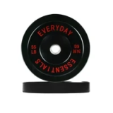 FlexWave Black Olympic Bumper Plate Set – 110lb for $54.99